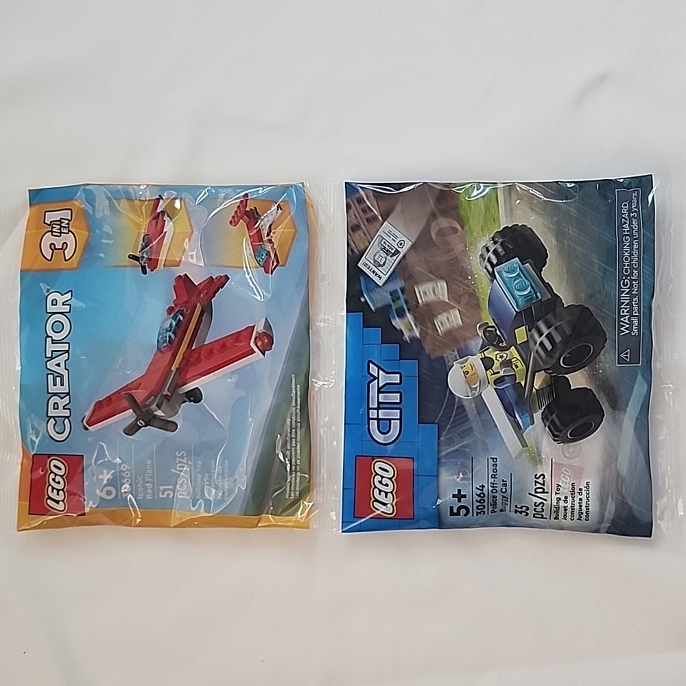 BNIP Legos Plane and Off Road Buggy Car Sets